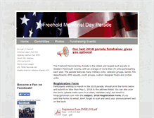 Tablet Screenshot of freeholdmemorialdayparade.com
